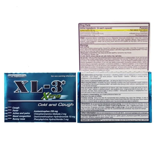 XL-3 (Acetaminophen 250mg) – Fast Relief for Fever and Pain