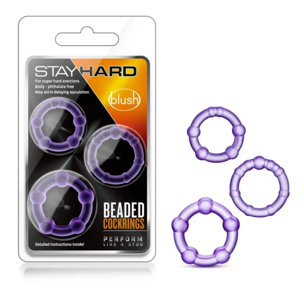 Buy Stay Hard Beaded Cock Rings - Set of 3 Online - My Family Pharmacy