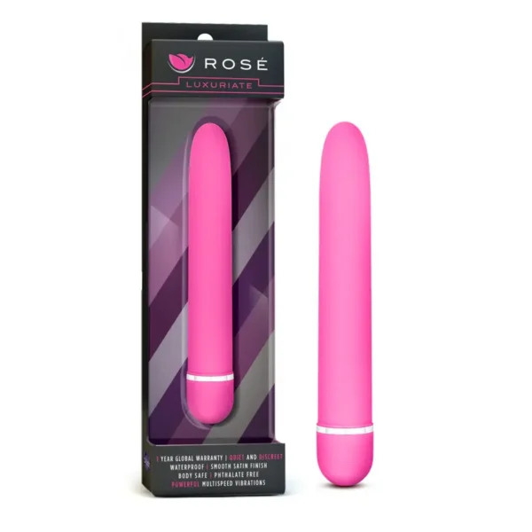 Buy Rosé Luxuriate Pink 7-Inch Smooth Vibrator by Blush® Online