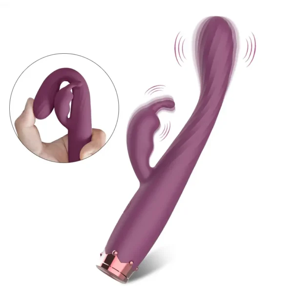 Beginner Rabbit Vibrator – Clitoral and Nipple Stimulating Sex Toy with 10 Speeds