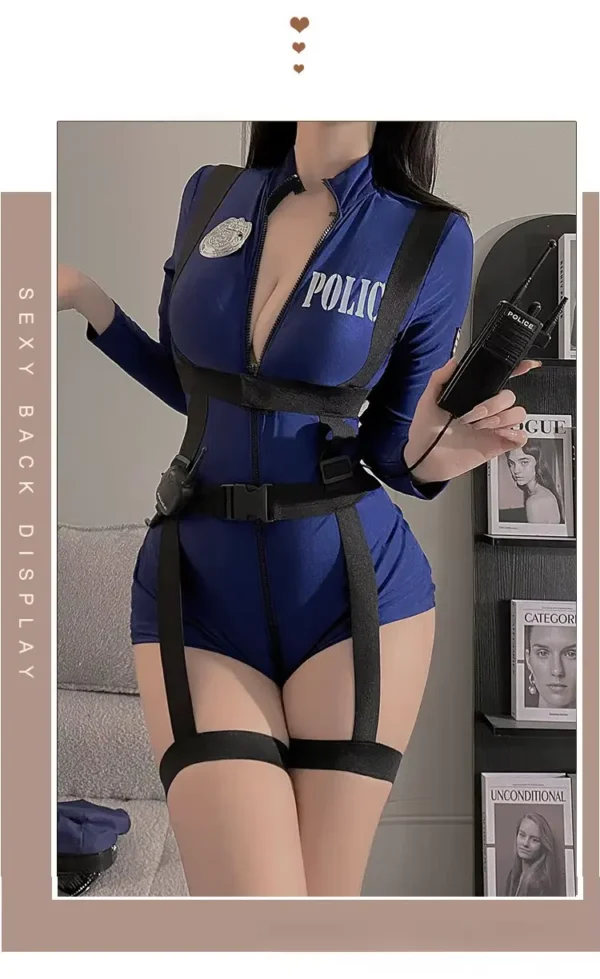 Sexy Police Uniform for Women – Erotic Lingerie Costume - Image 3