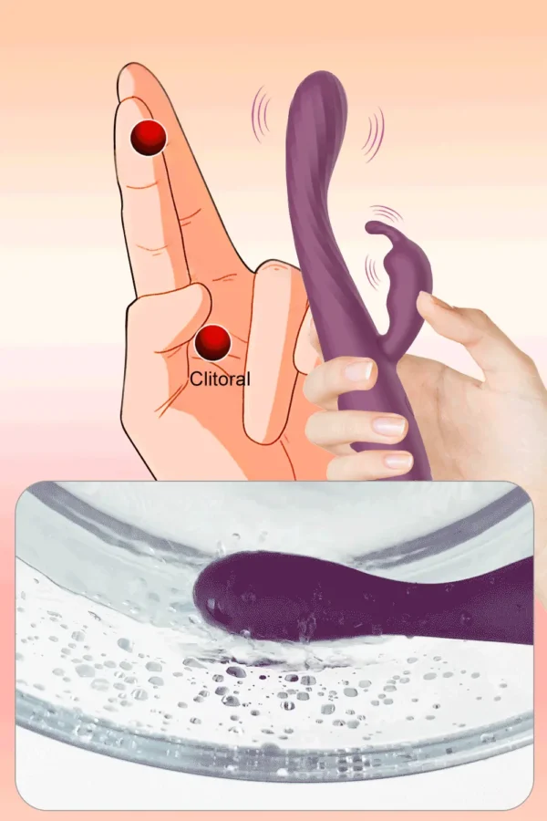 Beginner Rabbit Vibrator – Clitoral and Nipple Stimulating Sex Toy with 10 Speeds - Image 4