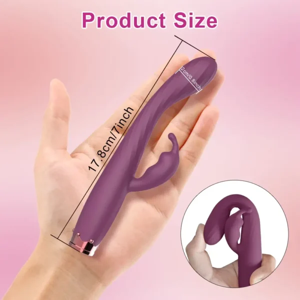 Beginner Rabbit Vibrator – Clitoral and Nipple Stimulating Sex Toy with 10 Speeds - Image 3